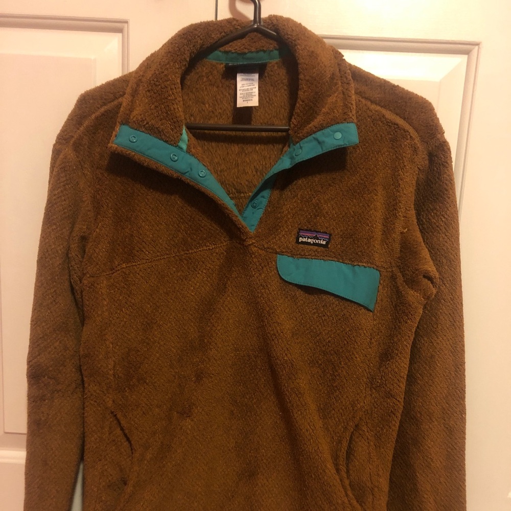 Patagonia re-tool snap fleece jacket Womens L